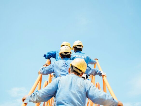 group of person on stairs