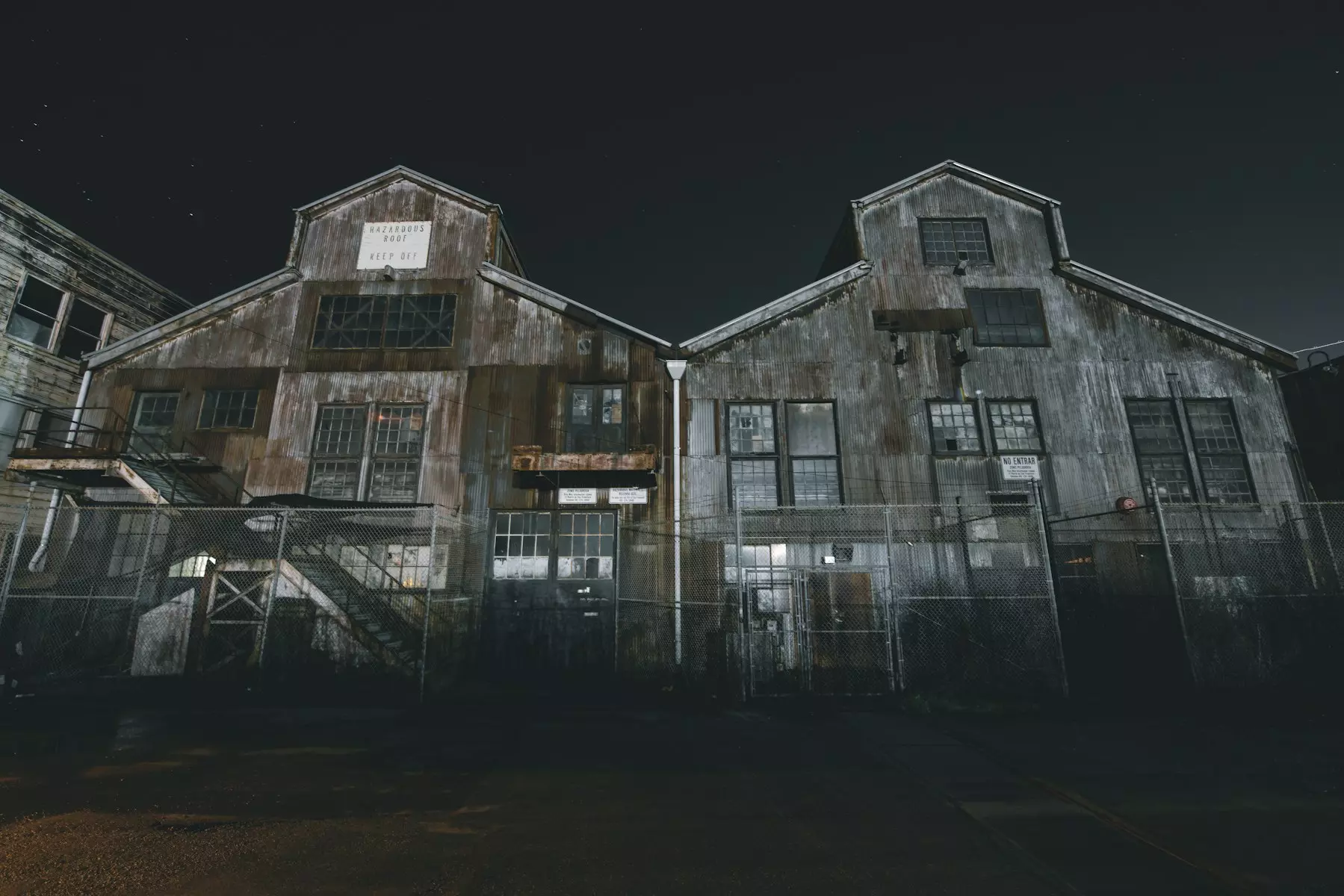 two barnyard at night