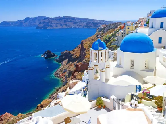 Land In Santorini, Greece