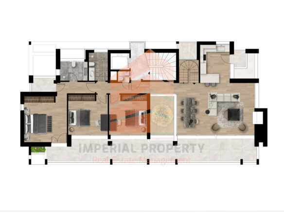 Sea And Pool View Apartment In Alimos, 218 Sq M, 5th-6th Floor