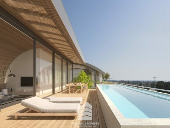 Sea And Pool View Apartment In Alimos, 218 Sq M, 5th-6th Floor