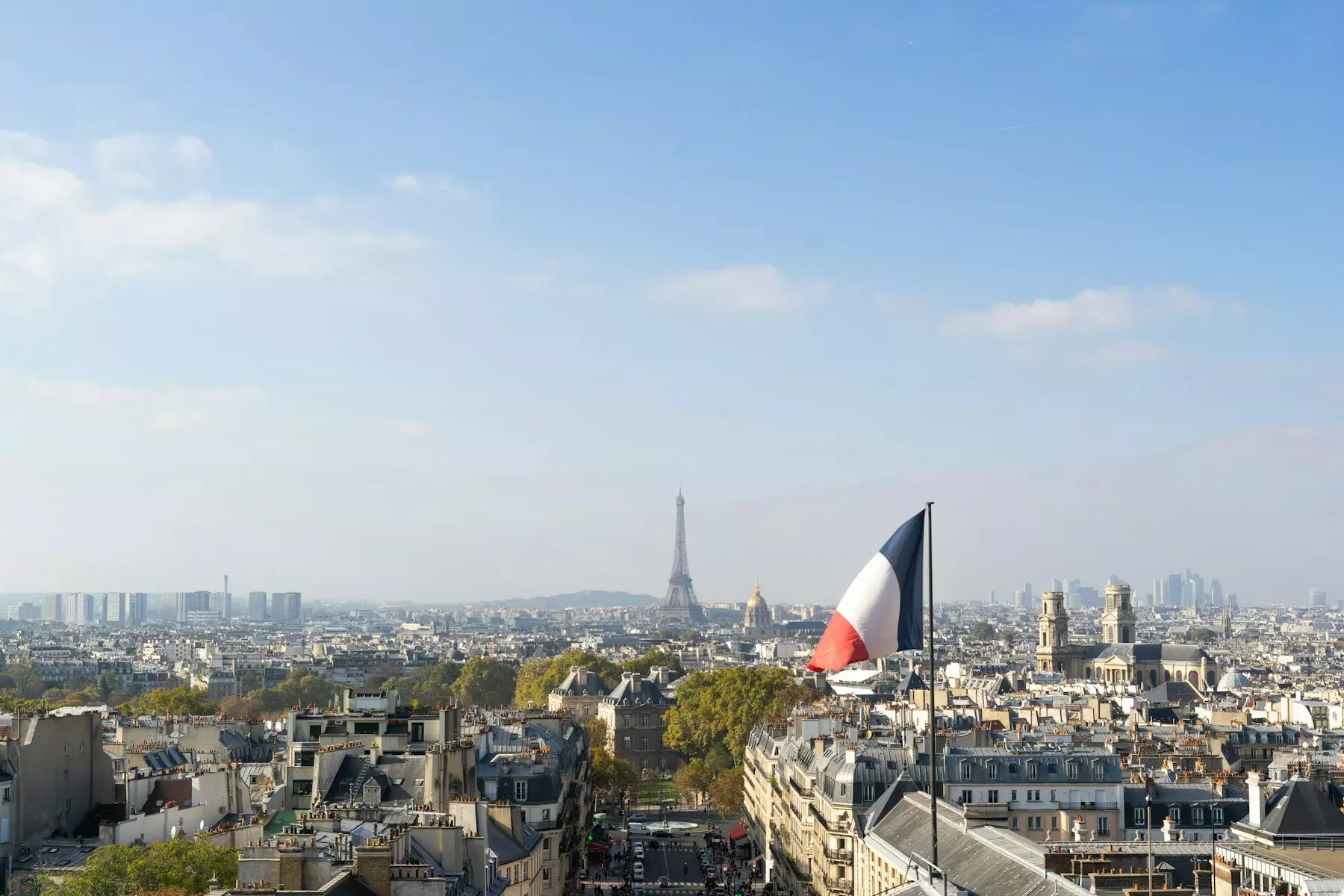 a view of the city of paris from the top of the eiffel tower