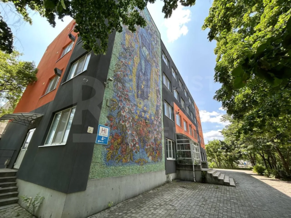 Contemporary Commercial Building With Offices In Urban Area
