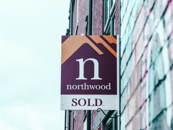 a sign on a building