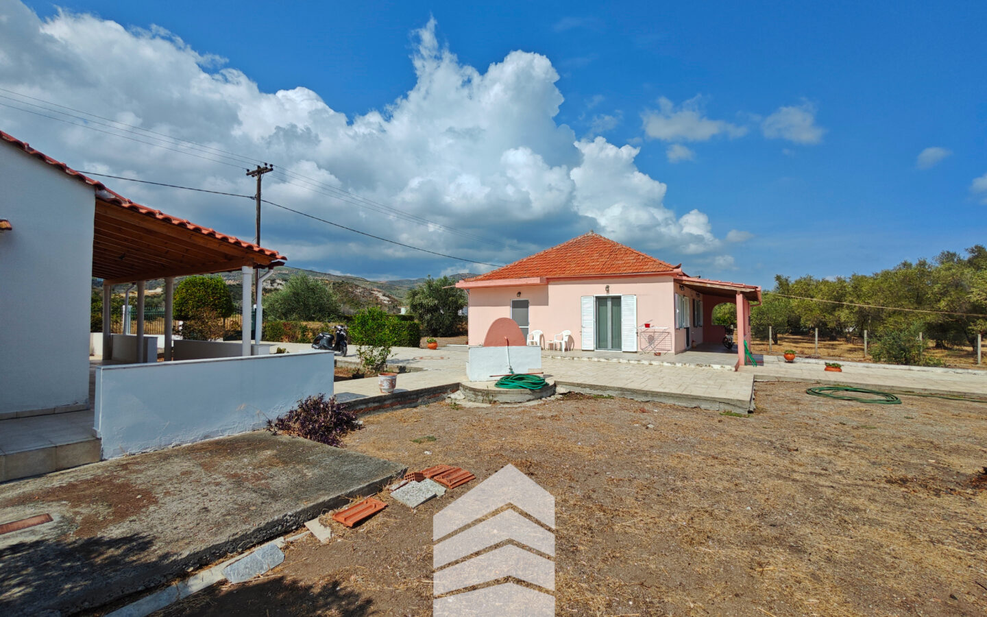 Evia Detached House With Land Near A. Anna Beach