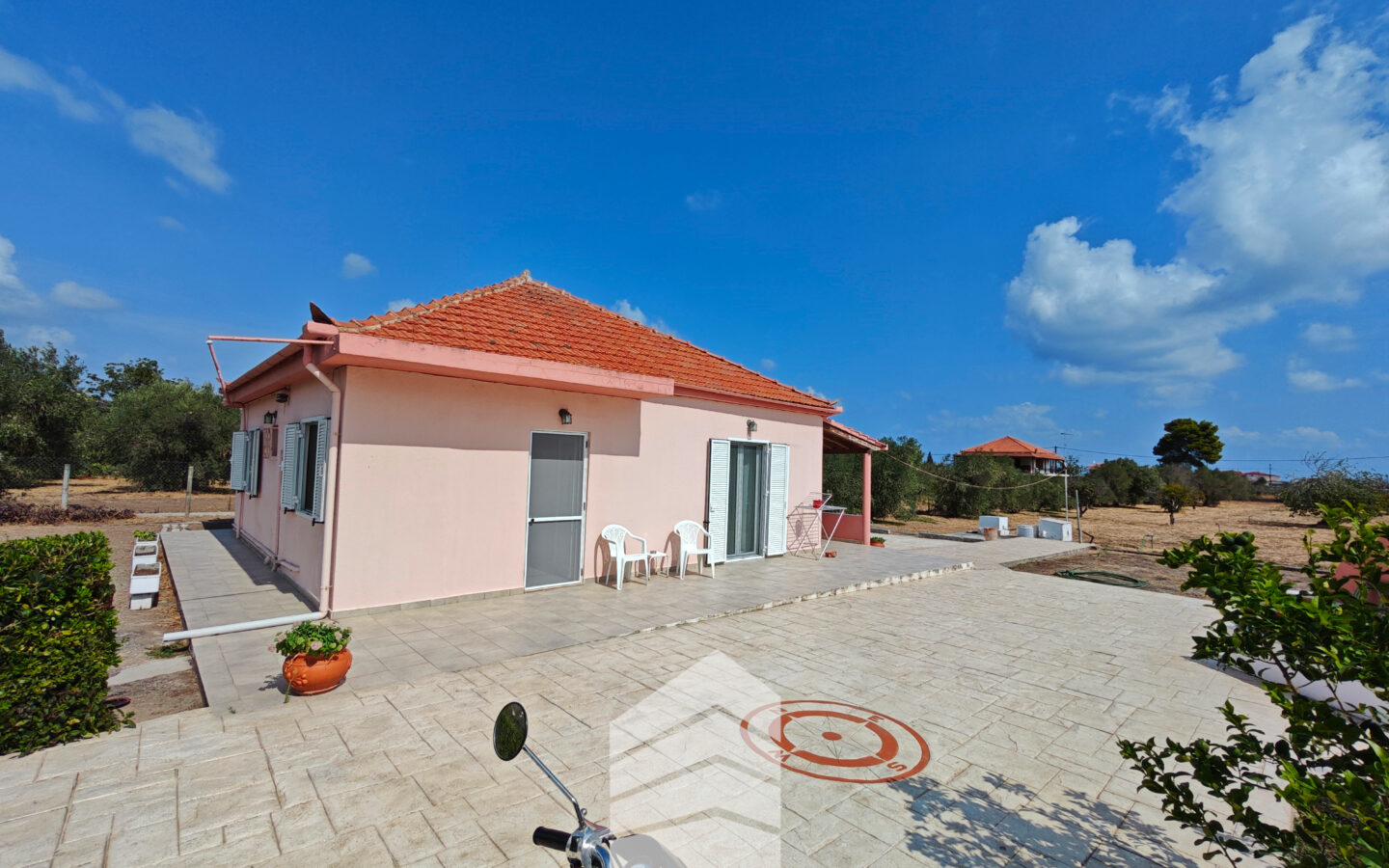 Evia Detached House With Land Near A. Anna Beach