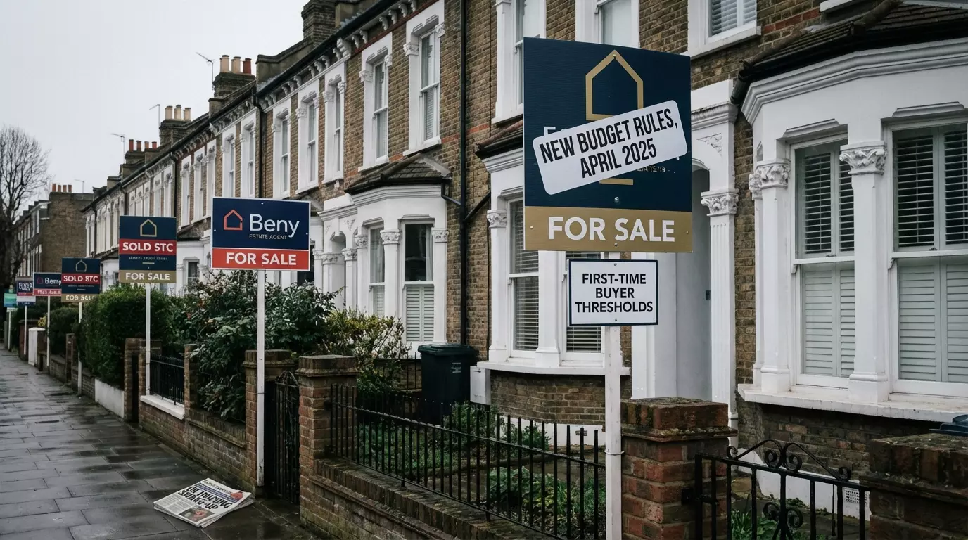 UK Housing Market For Sale Signs