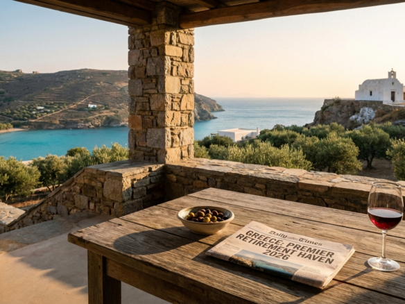 A Tranquil Evening on a Greek Island