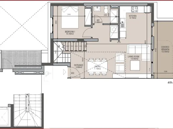 3-bedroom Maisonette In Palaio Faliro, Greece (120 M²)