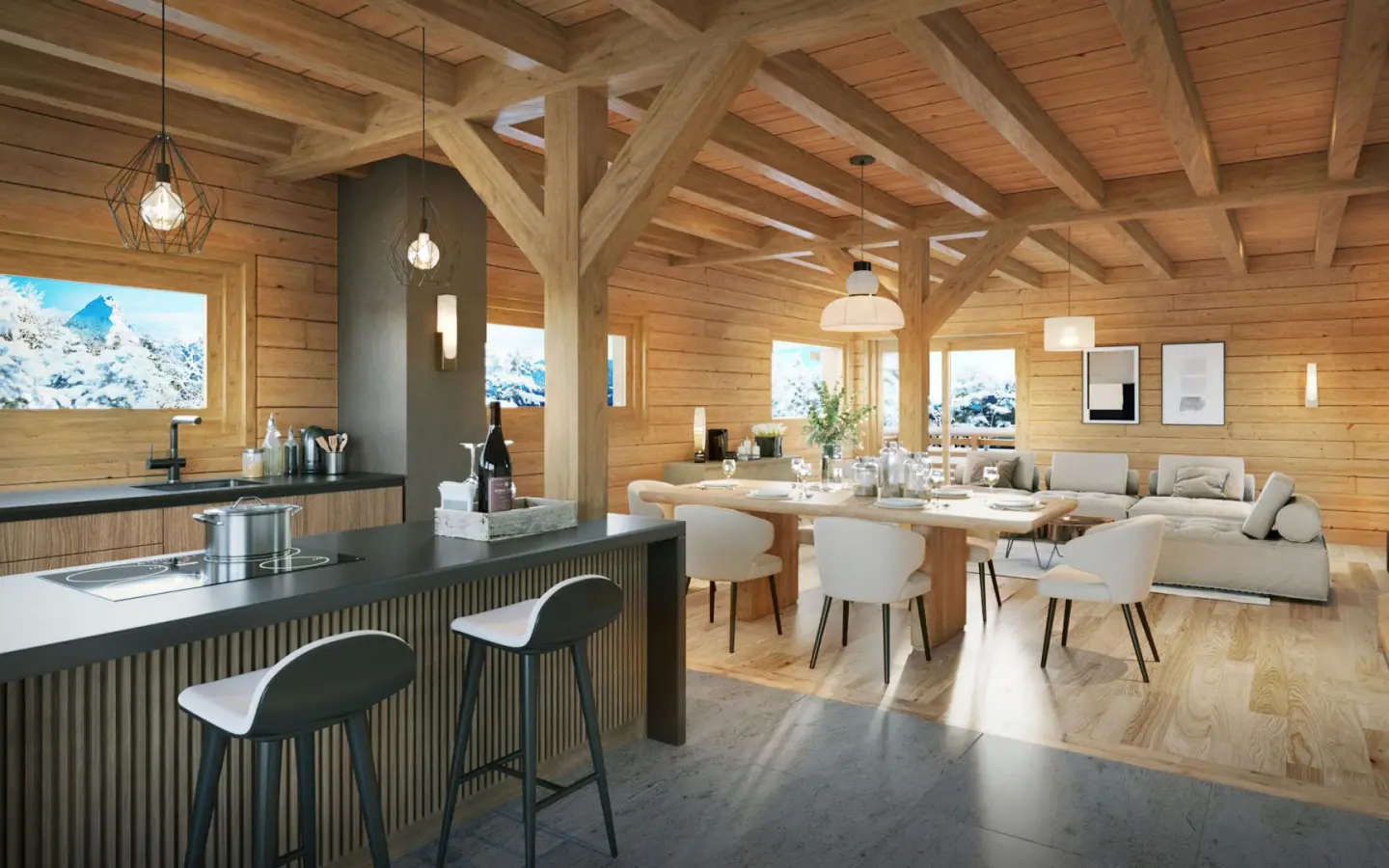 4 Bedroom Ski Chalet In Combloux, Haute-savoie Area