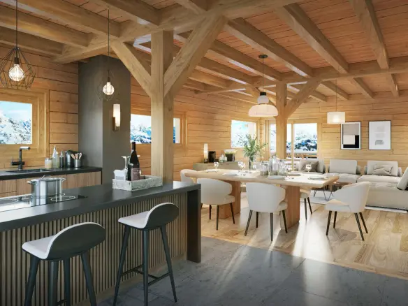 4 Bedroom Ski Chalet In Combloux, Haute-savoie Area