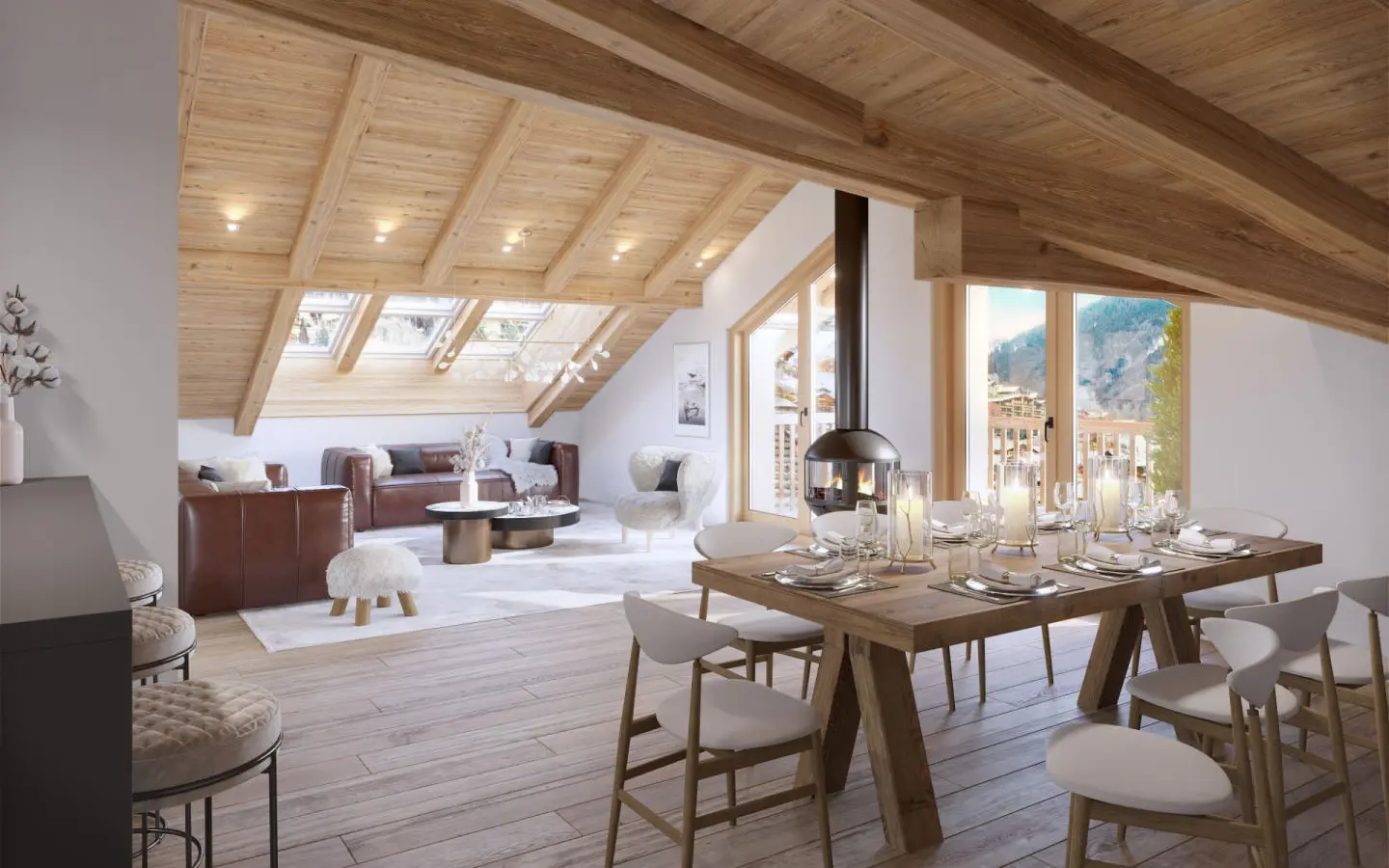 3 Bedroom Penthouse In Proximity To Morzine, Haute-savoie