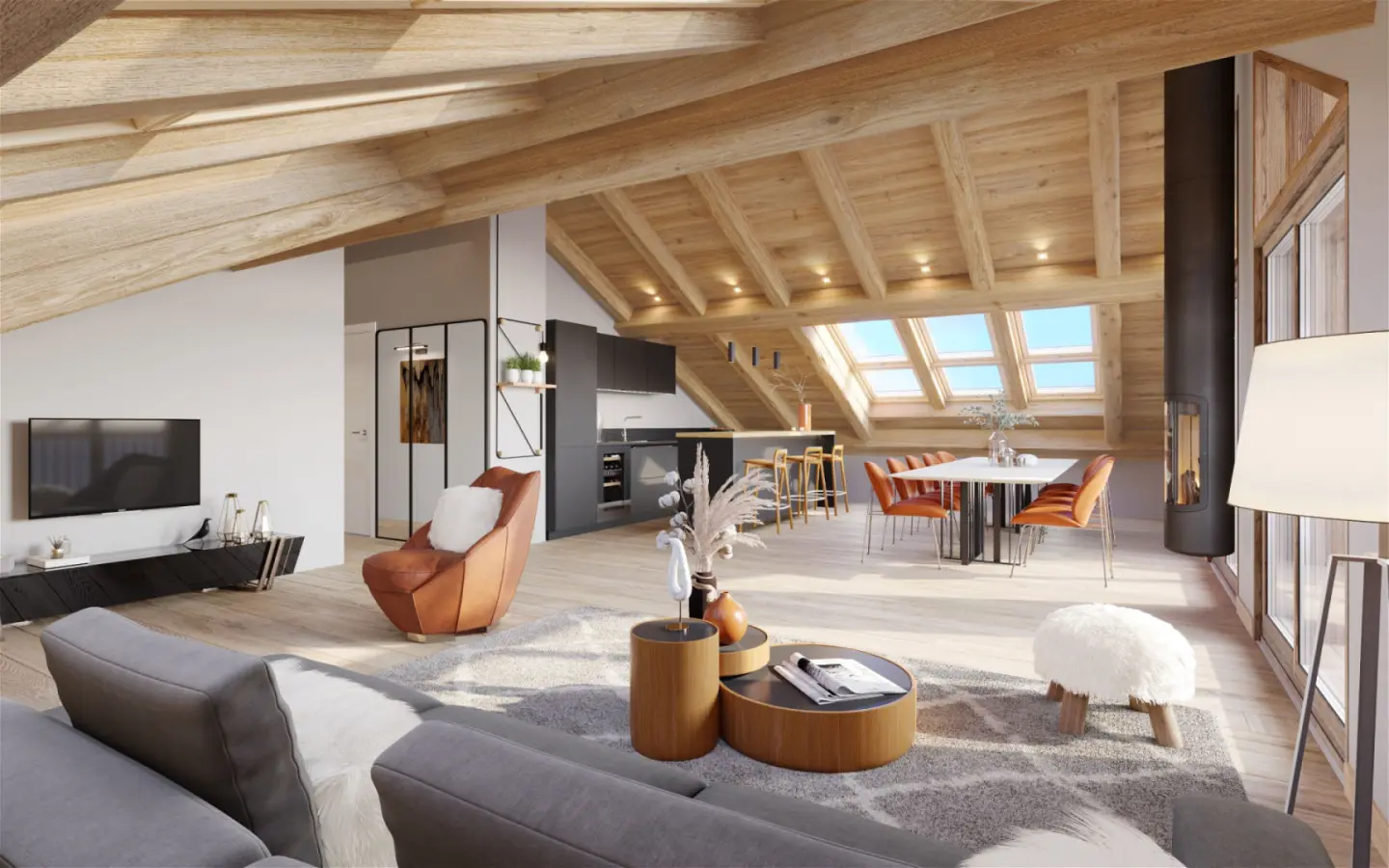 3 Bedroom Penthouse In Proximity To Morzine, Haute-savoie