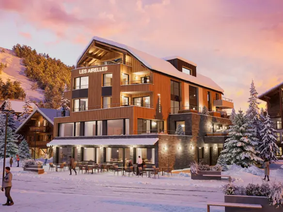3 Bedroom Penthouse With Mountain View In Les Deux Alpes