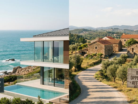 Coastal Luxury vs. Inland Affordability