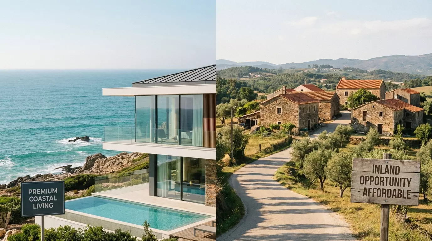 Coastal Luxury vs. Inland Affordability