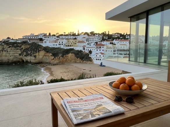 Sunset Serenity from a Coastal Villa