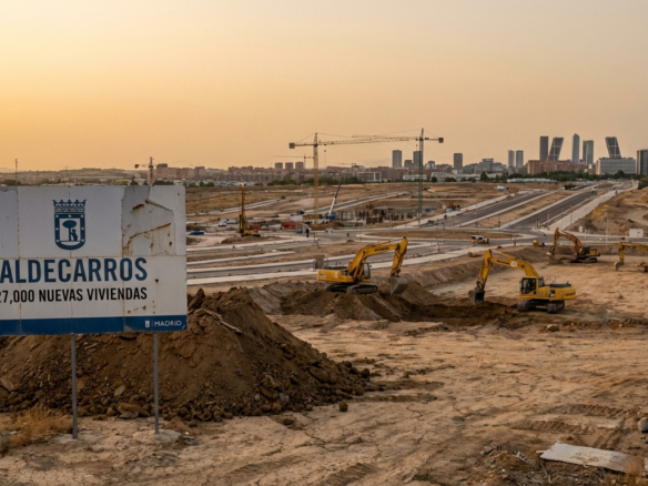 Valdecarros Housing Development at Sunset, Madrid