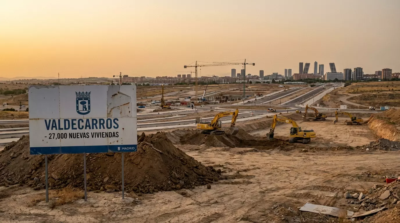 Valdecarros Housing Development at Sunset, Madrid