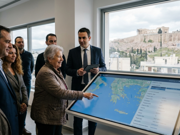 Interactive Presentation with a View of the Acropolis