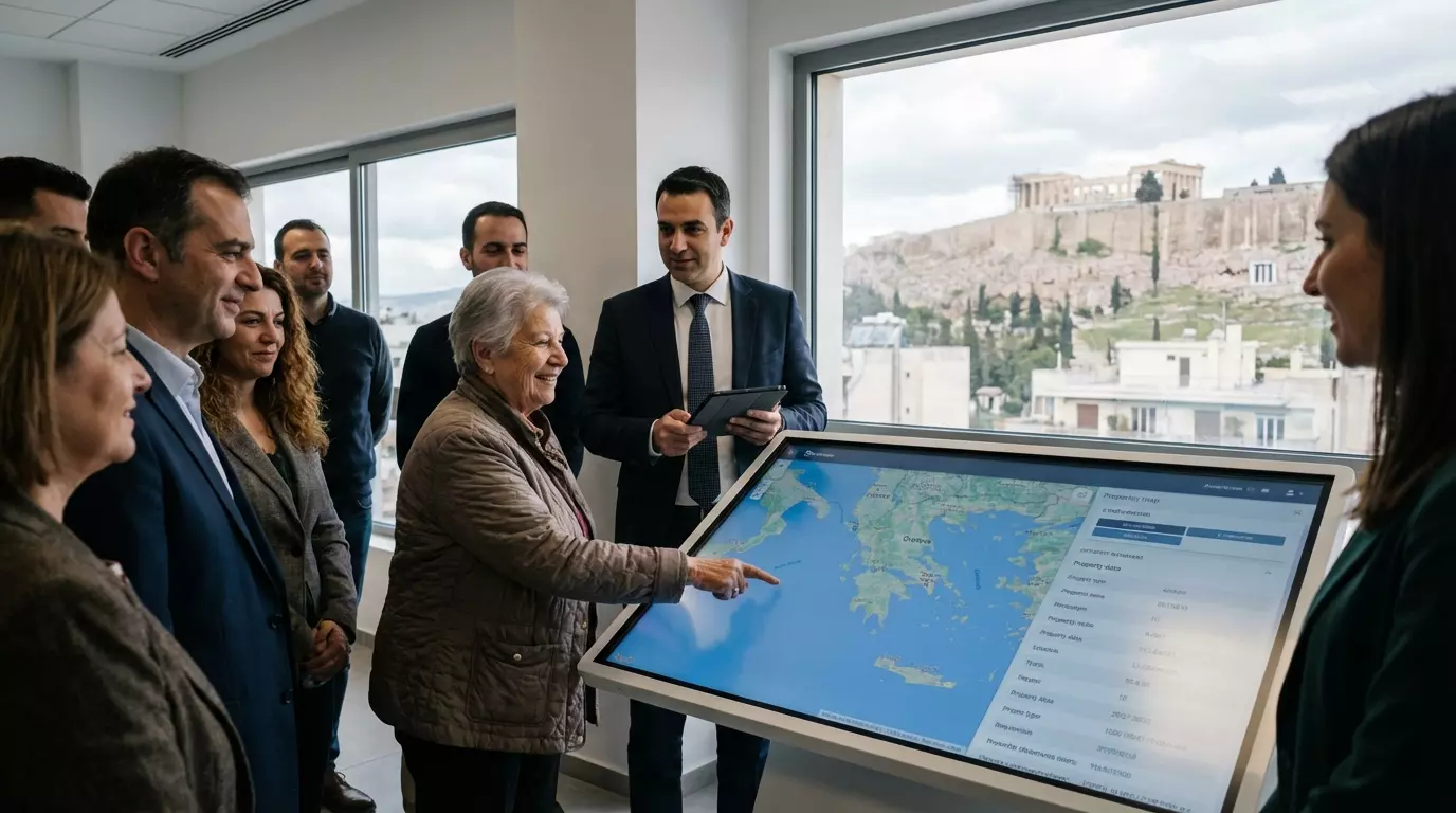 Interactive Presentation with a View of the Acropolis
