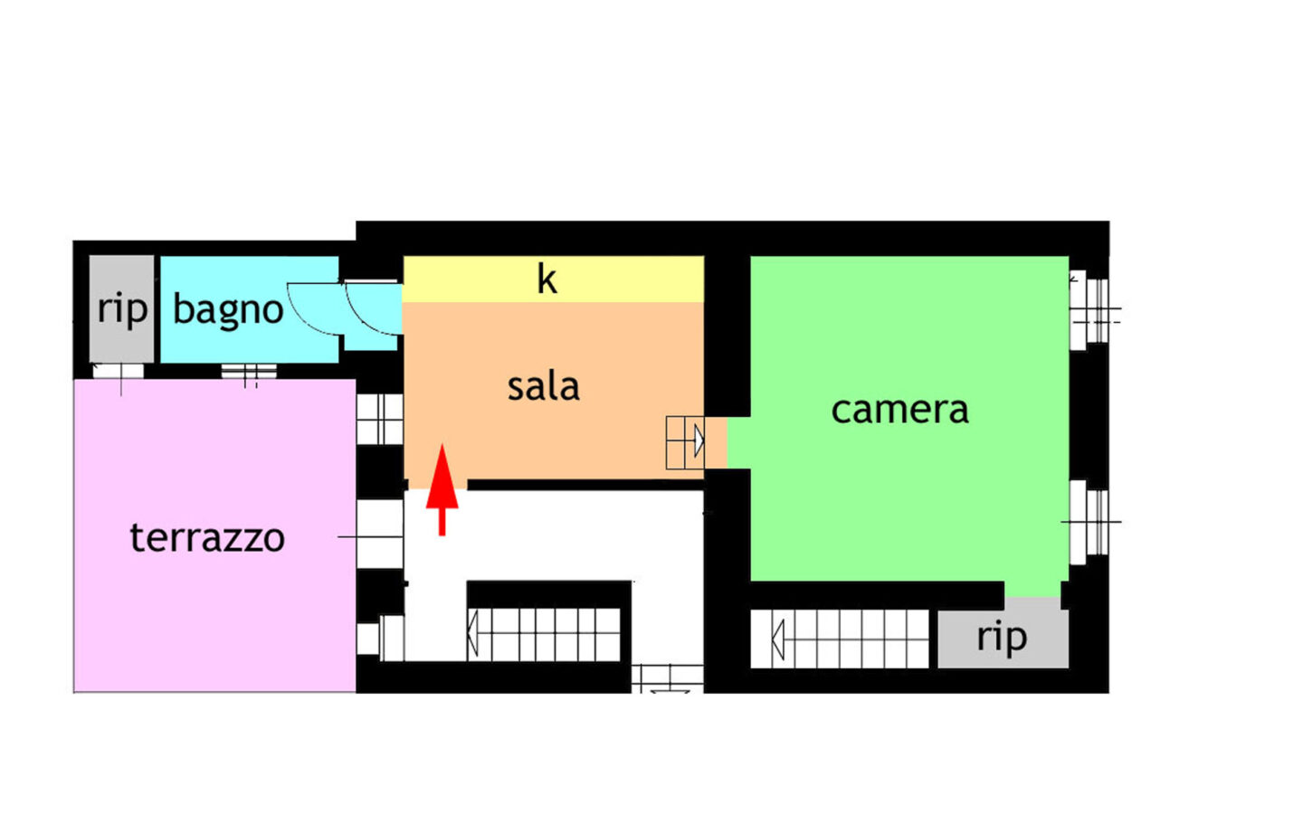B65 Two-bedroom Apartment With Scenic Terrace In Ospedaletti