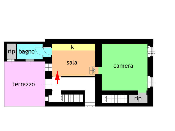 B65 Two-bedroom Apartment With Scenic Terrace In Ospedaletti