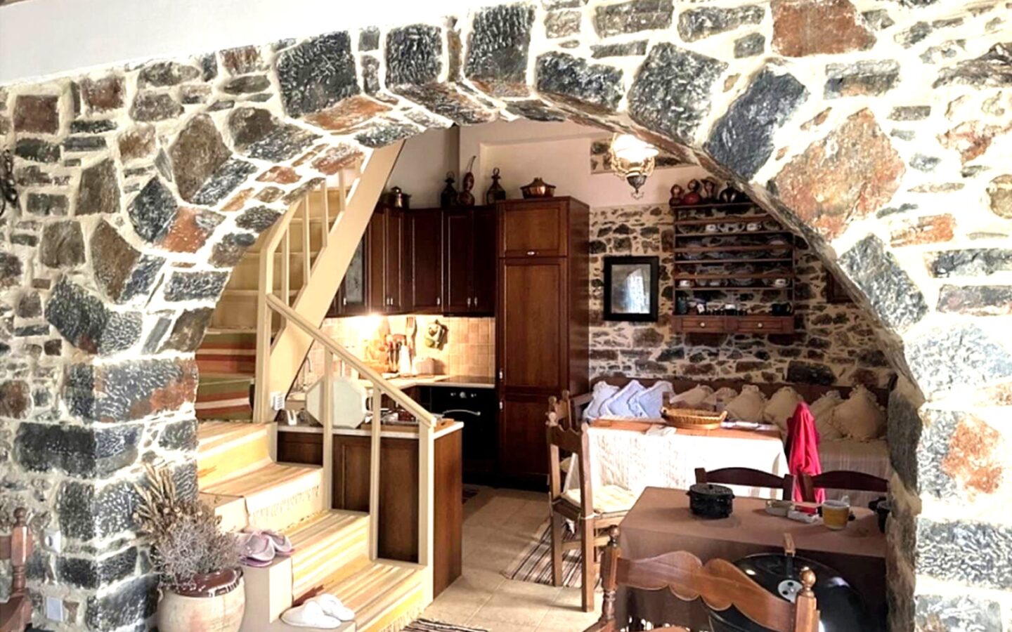 Renovated Stone House With Terrace In East Crete