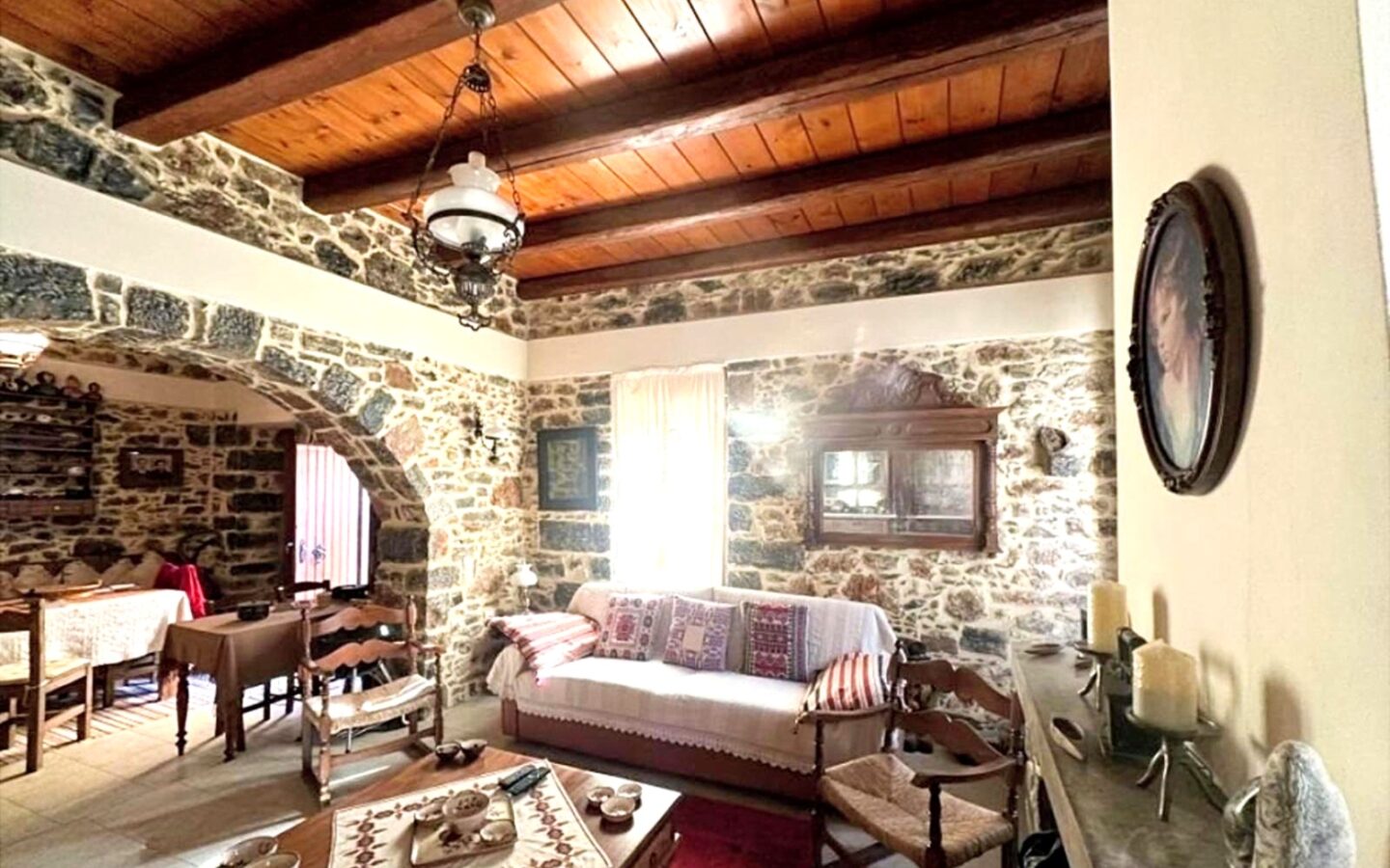 Renovated Stone House With Terrace In East Crete