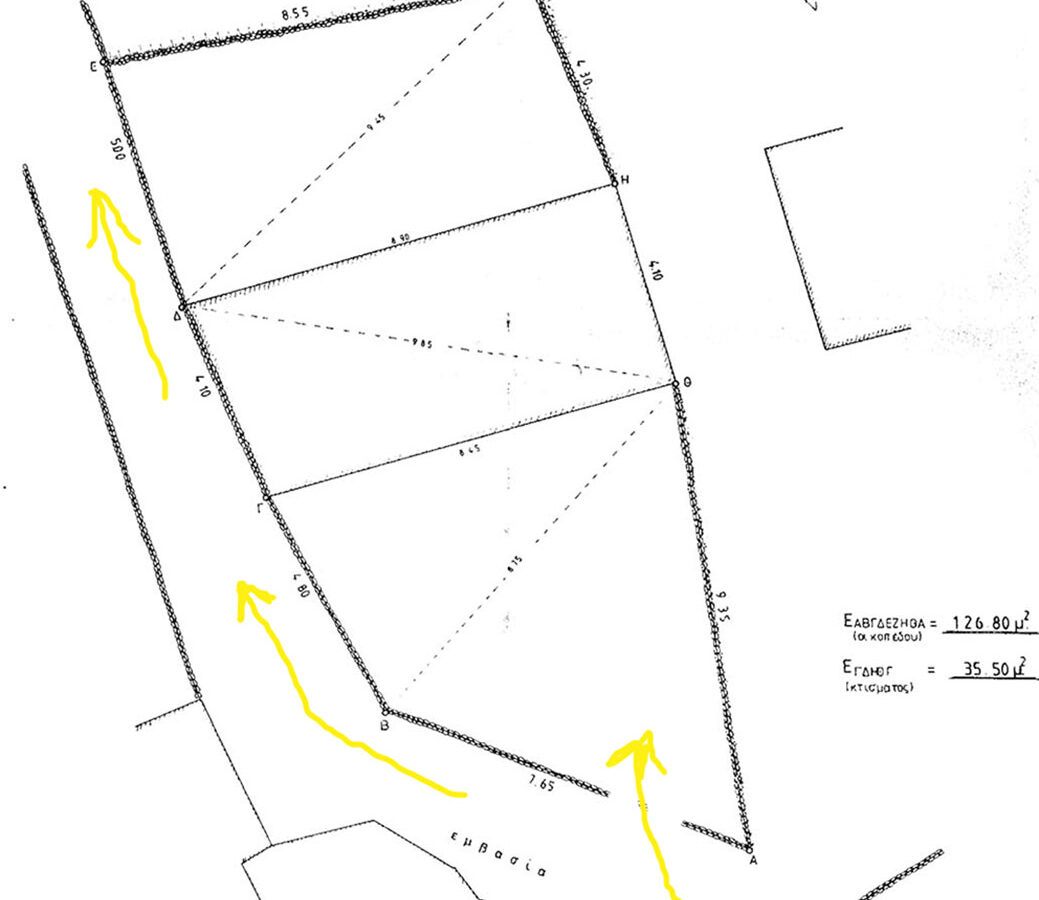 Plot With Stone Building Total Area 130 Sq.m. Kousunari Municipality Of Logothetianika, At Kythira Island.