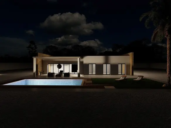 3-bedroom Detached Villa In Pinoso, Spain (125 M²)