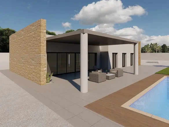 3-bedroom Detached Villa In Pinoso, Spain (125 M²)