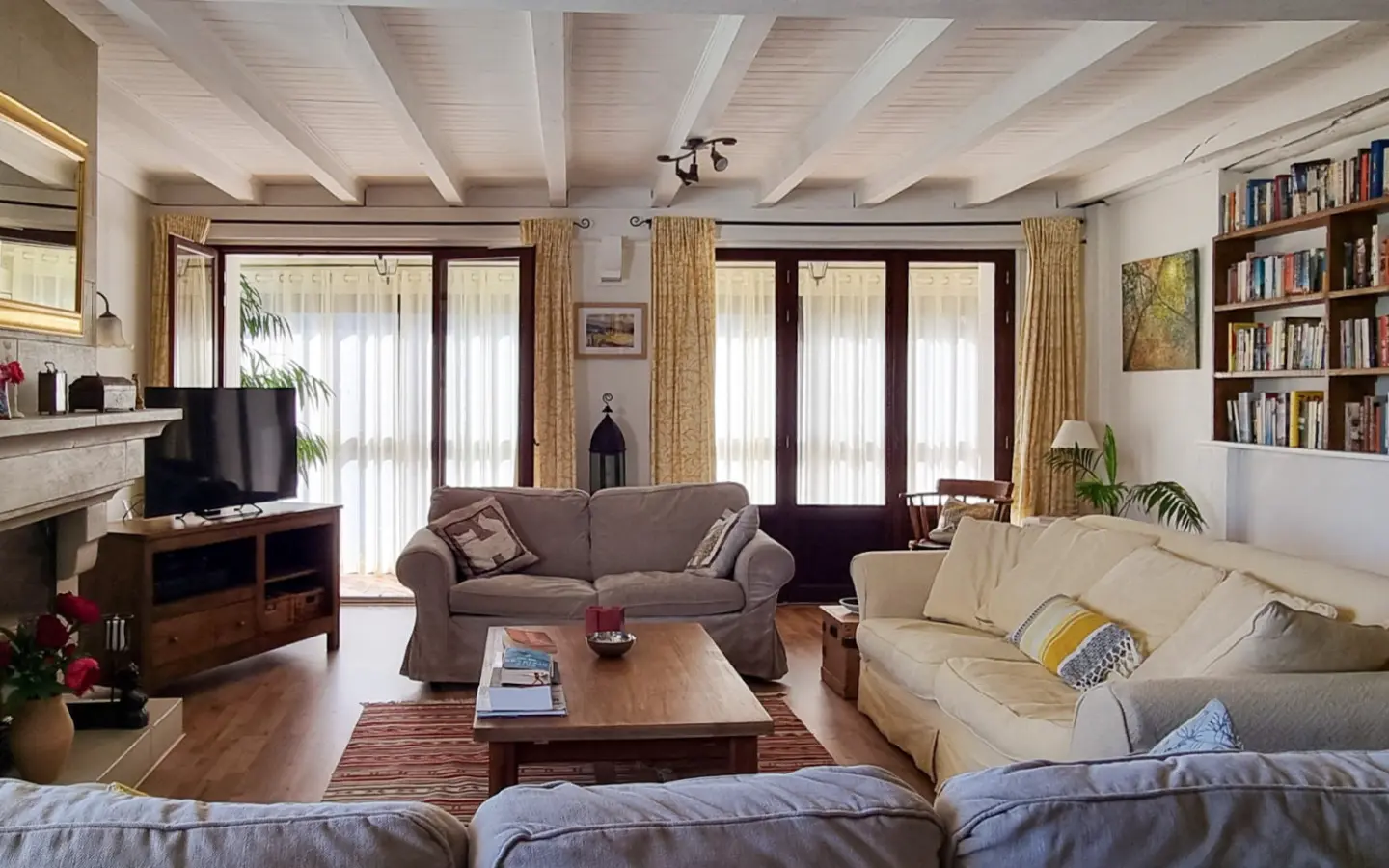 Charming Village Home With Large Gardens, Covered Pool, And Outbuildings