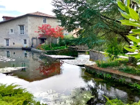Stunning Historic Old Stone Mill, In The Heart Of A Village, Outbuildings, River Views – Lizant (vienne)