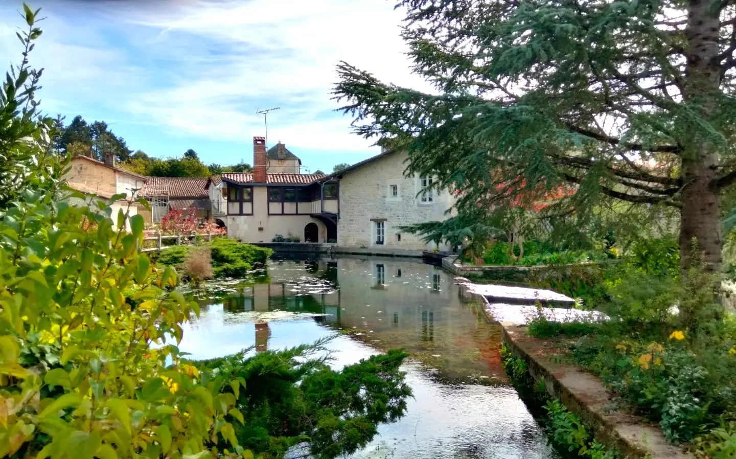Stunning Historic Old Stone Mill, In The Heart Of A Village, Outbuildings, River Views – Lizant (vienne)