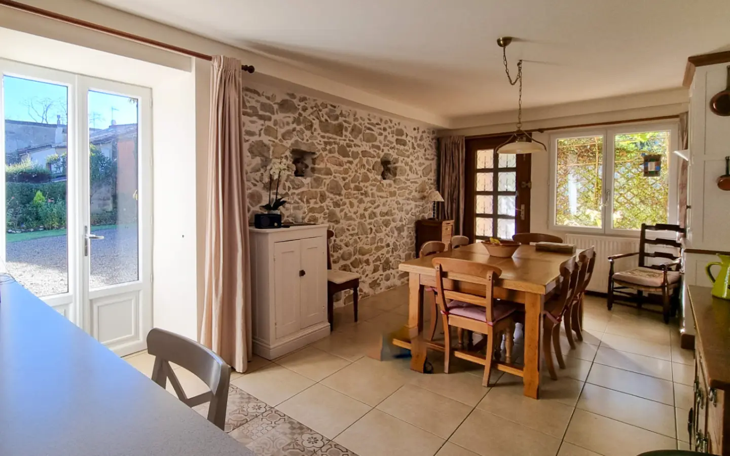 Charming Village Home With Large Gardens, Covered Pool, And Outbuildings