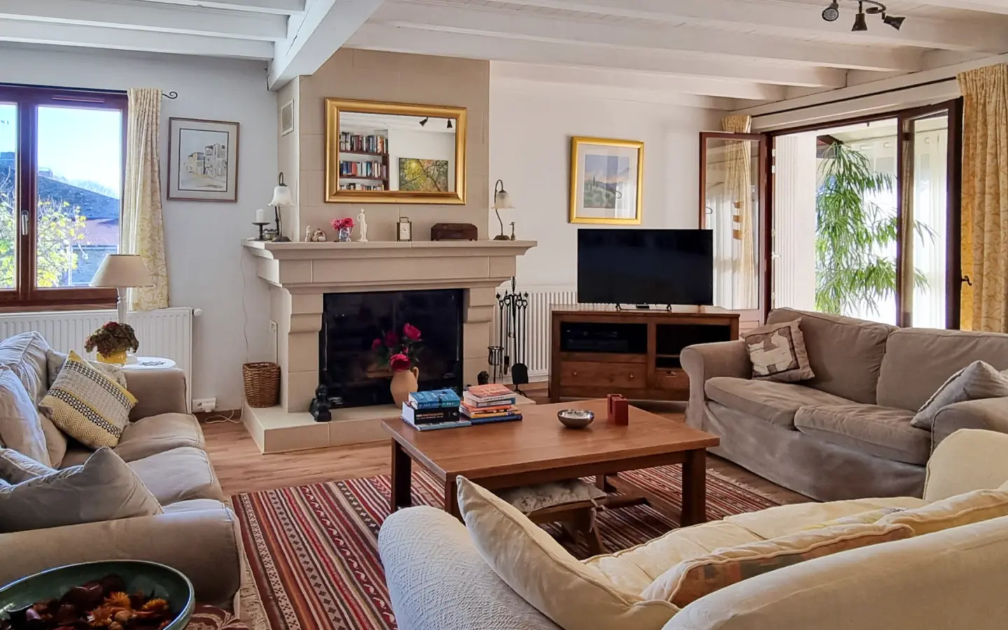 Charming Village Home With Large Gardens, Covered Pool, And Outbuildings