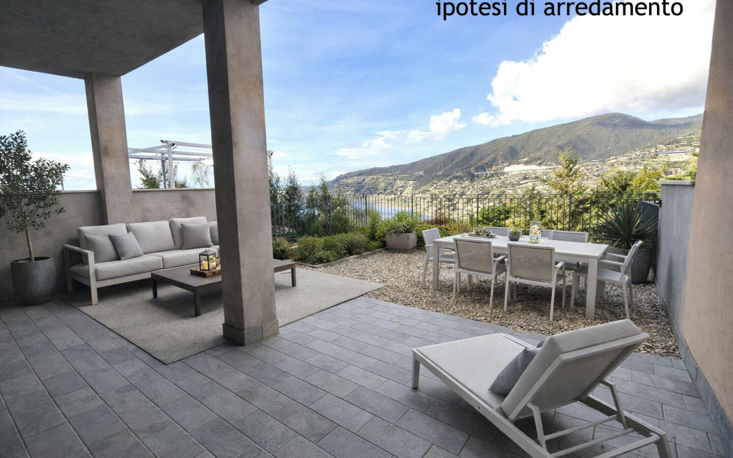 B66 Bilocale Nuovo Con Giardino Privato, Vista Mare E Piscina Condominiale. Compreso Box Auto