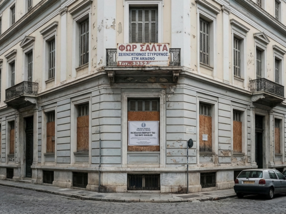 Greek financial institutions now paying twice the standard property tax rate on their vacant real estate holdings