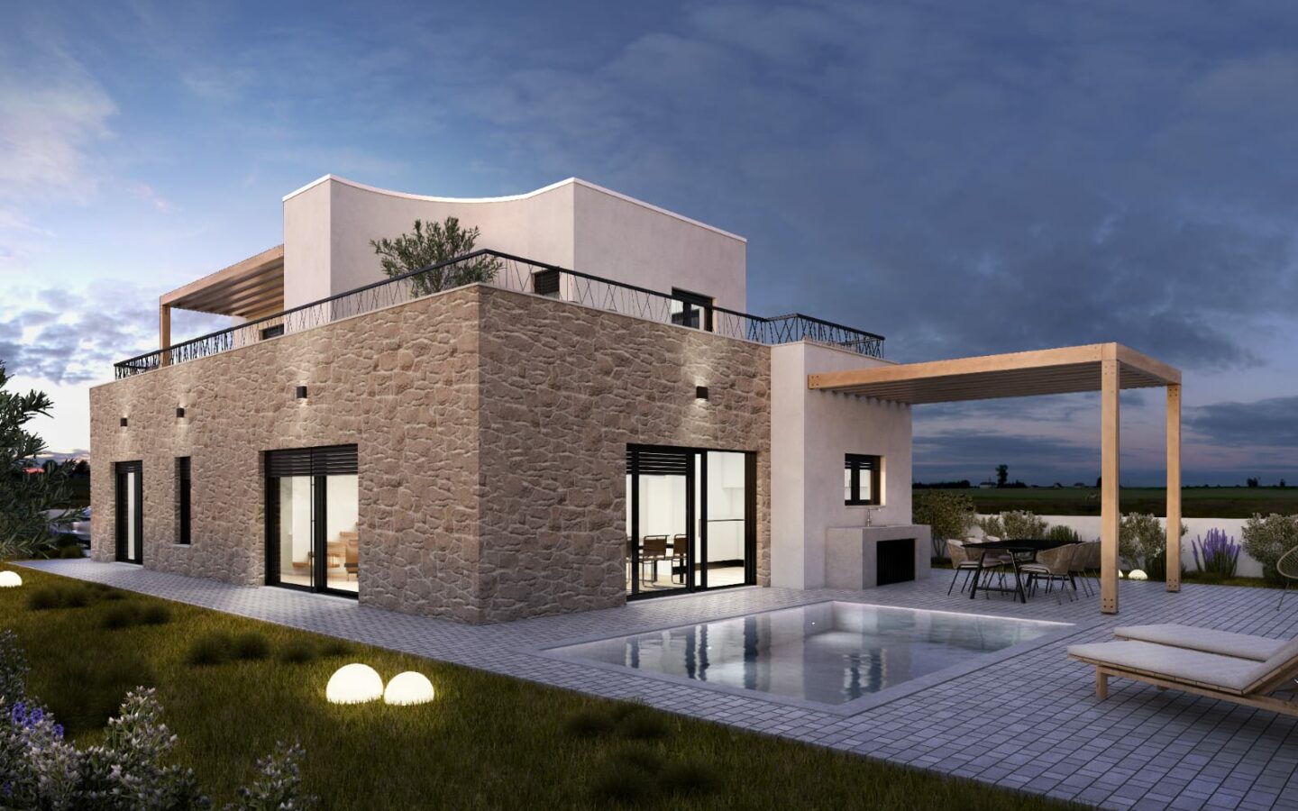 New Construction Family House With Swimming Pool Vodice Croatia