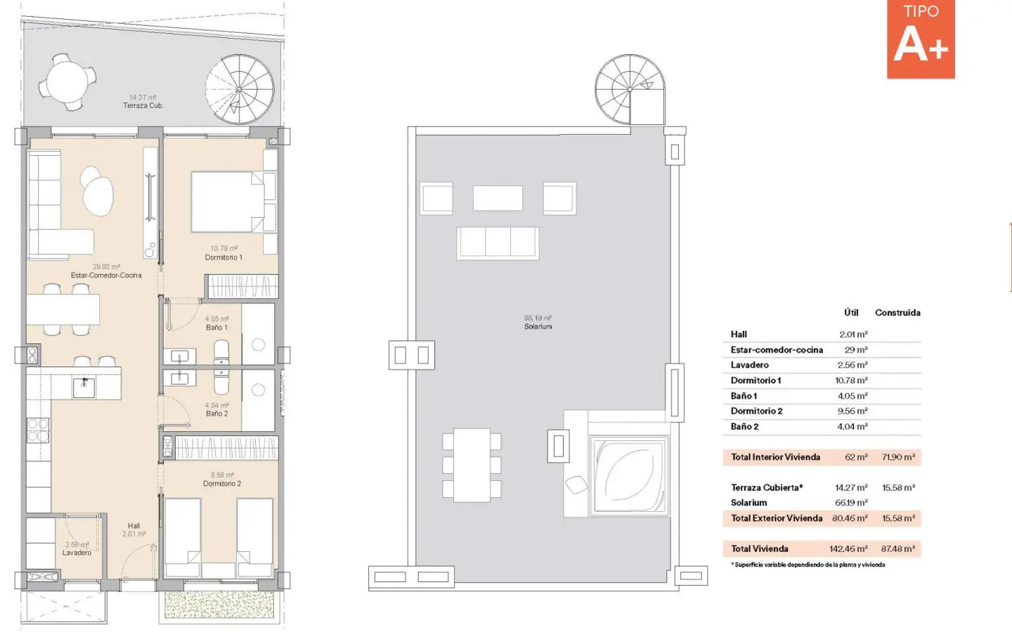 2-bedroom Penthouse In La Nucía, Spain (71 M²)