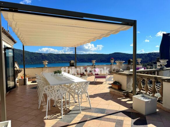 Luxury Apartment In Castel Gandolfo With Lake View, 130 Sq M Terrace, And Private Garden
