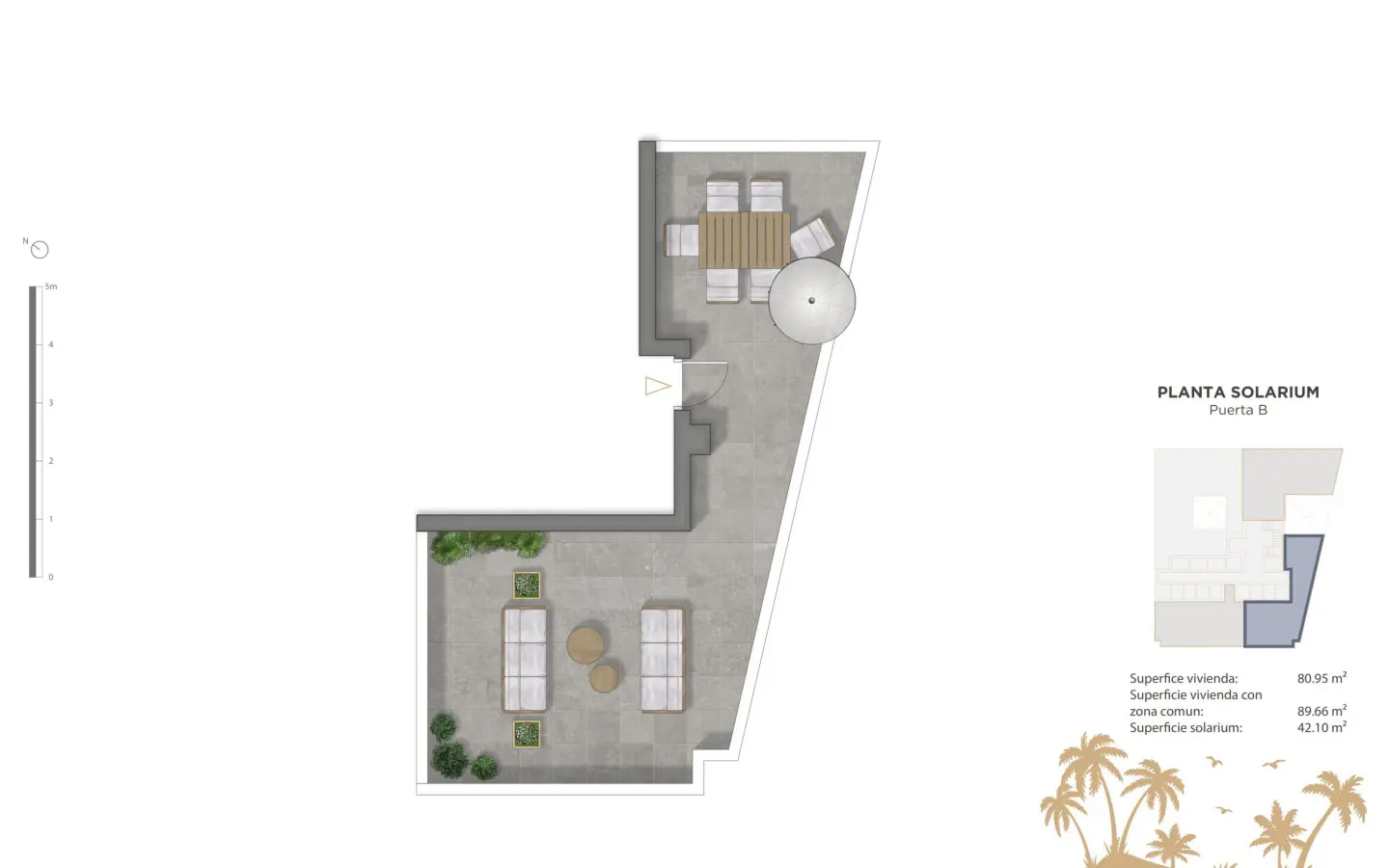 2-bedroom Penthouse In Guardamar Del Segura, Spain (80 M²)