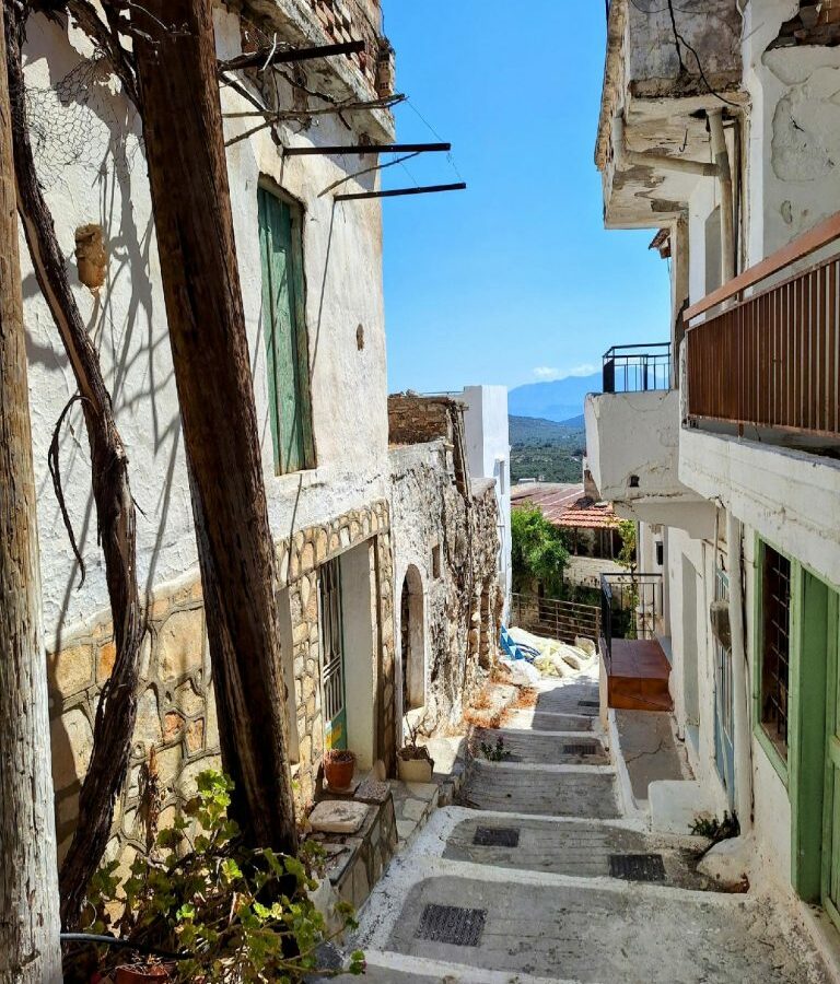 Rustic Corner Stone House For Renovation In Kritsa, Crete