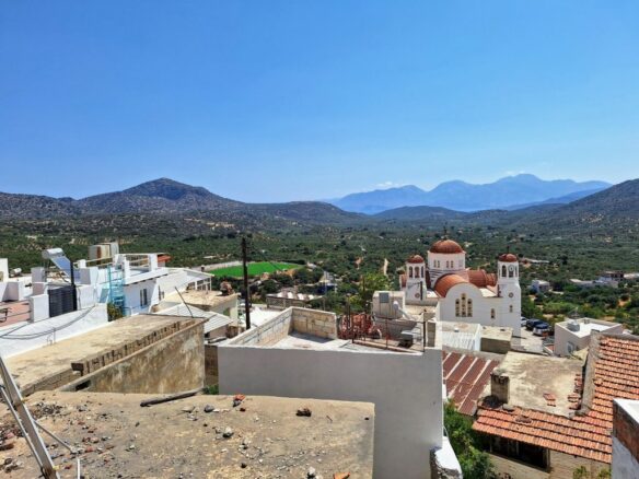 Rustic Corner Stone House For Renovation In Kritsa, Crete