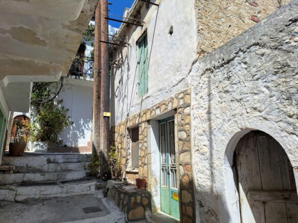 Rustic Corner Stone House For Renovation In Kritsa, Crete