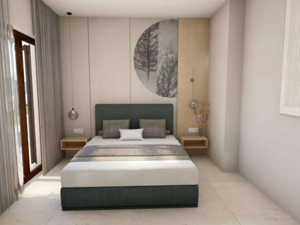 2 Unfinished Modern Bungalows With Pools, Close To Popular Beach