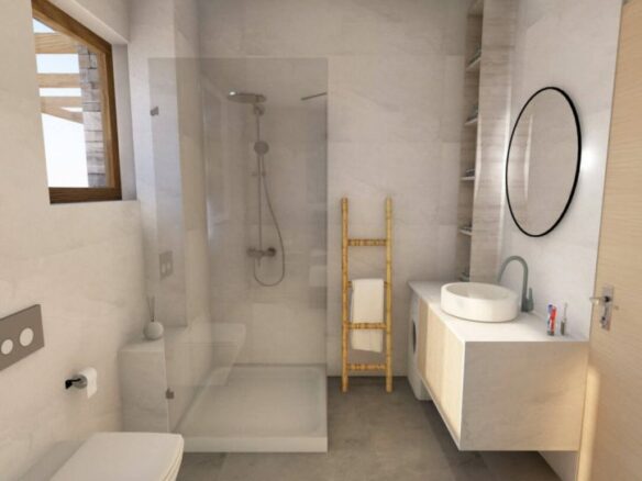 2 Unfinished Modern Bungalows With Pools, Close To Popular Beach