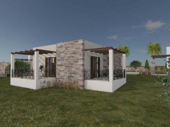 2 Unfinished Modern Bungalows With Pools, Close To Popular Beach