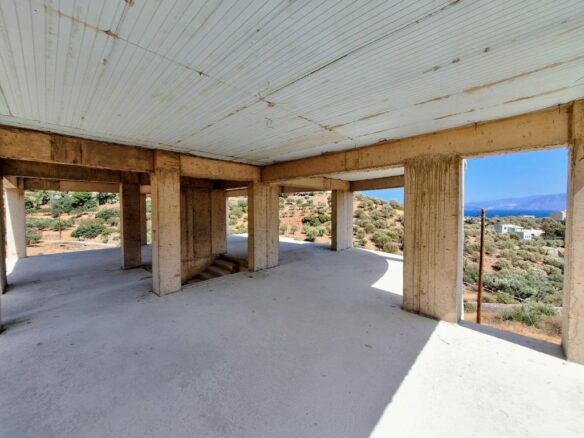Unfinished 6-bedroom Villa With Pool And Panoramic Sea Views – Agios Nikolaos, Crete
